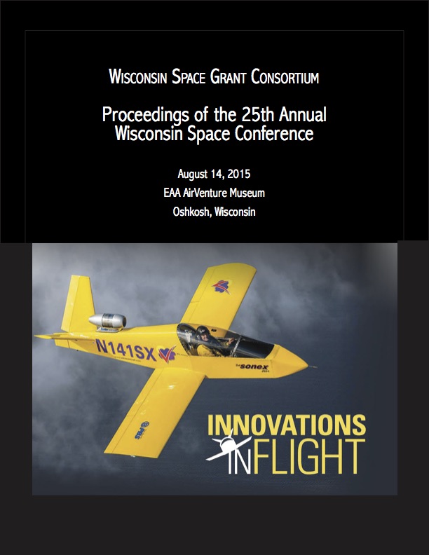 Cover Image of 2015 Proceedings of the Wisconsin Space Conference: Sonex Personal Jet